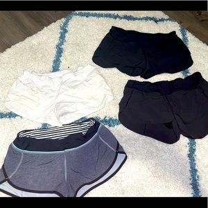 Lulu Lemon speed short 3 inch, 4 pack
